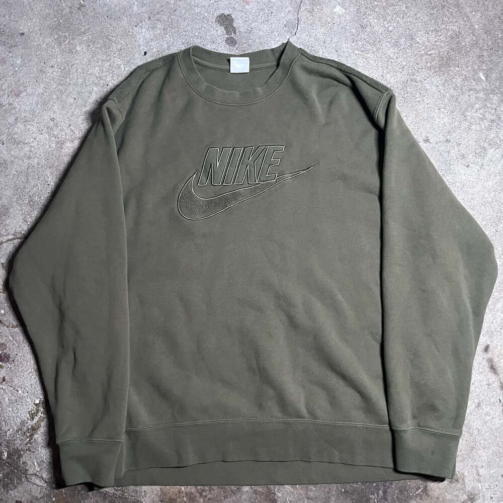 Nike × Streetwear × Vintage Y2K nike sweatshirt embroidered cor727 logo japanese